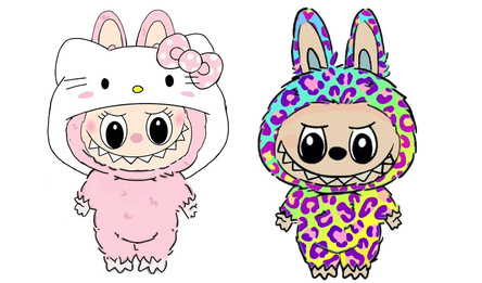 Лабубу Игрушка: Одевалки и Раскраска