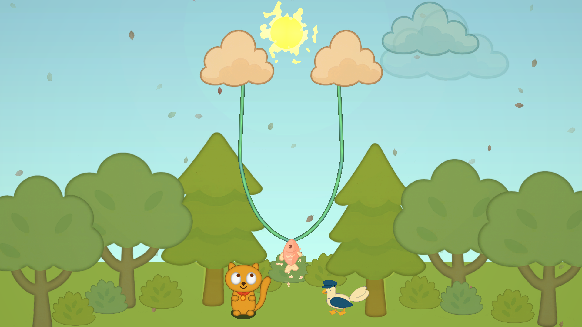 Срежь веревку! - Покорми котика