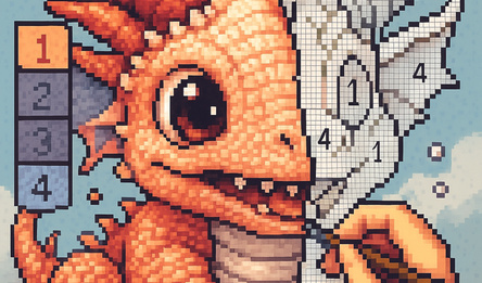 Раскраска: рисуй по номерам