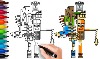Coloring book: Cartoon Attack