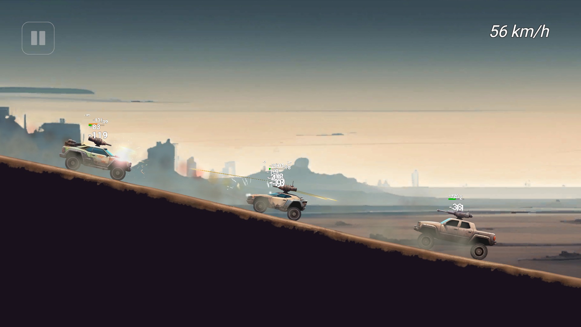 Тачки с пушками: разборки в пустошах