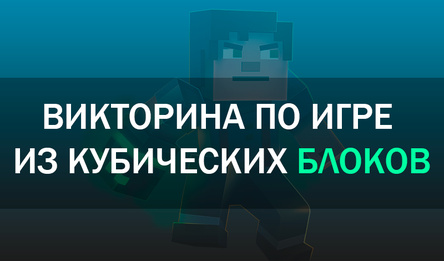 Викторина по игре из кубических блоков