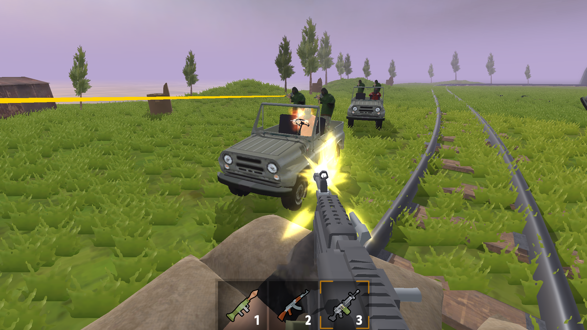 Стрелок На Поезде: Погоня