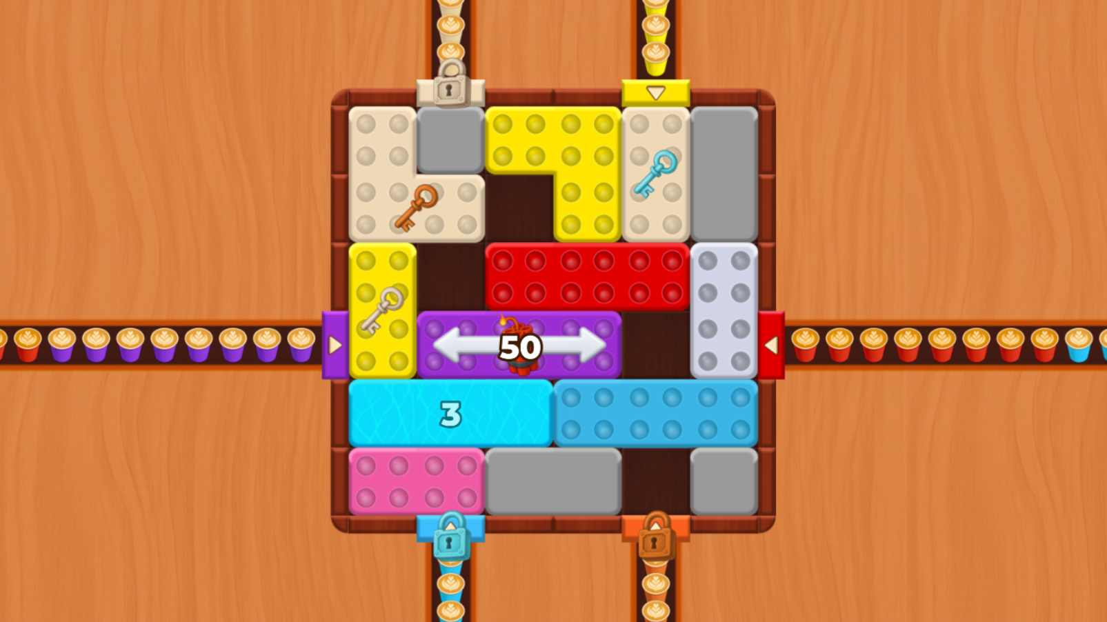 Кофейные Цветные Блоки