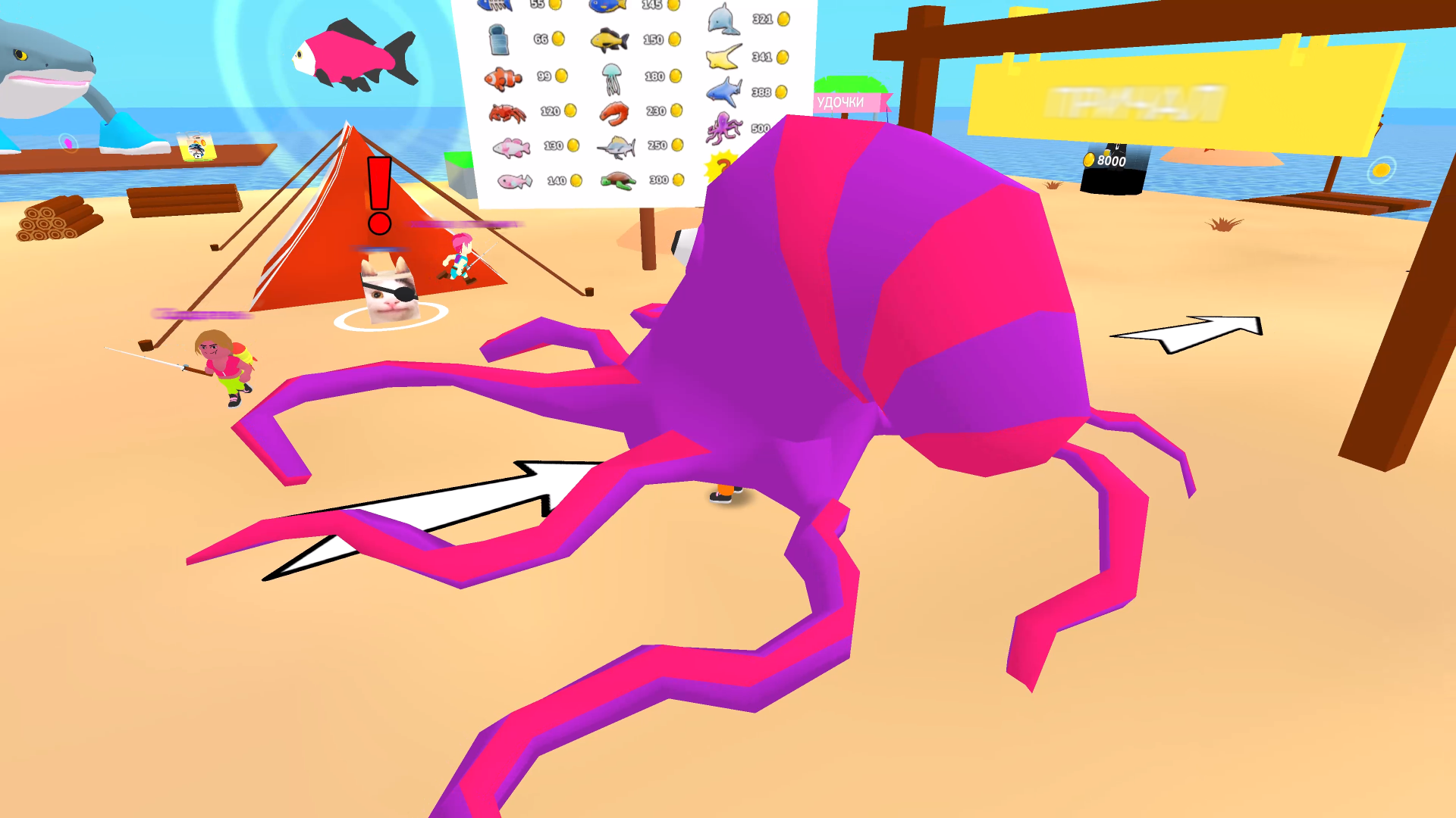 Обби Рыбалка: Поймай Мегалодона