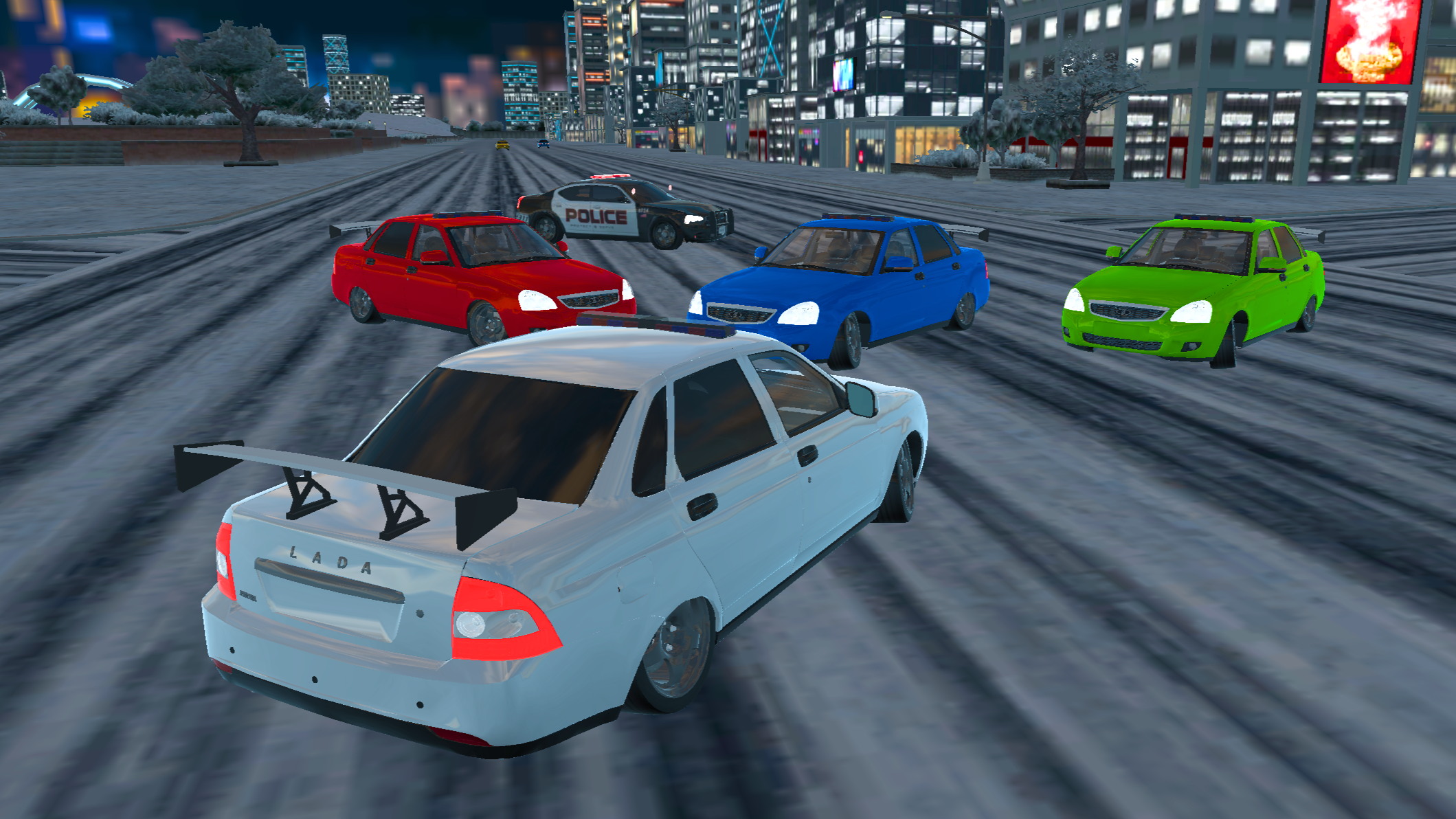 Зимний Дрифт на Приоре