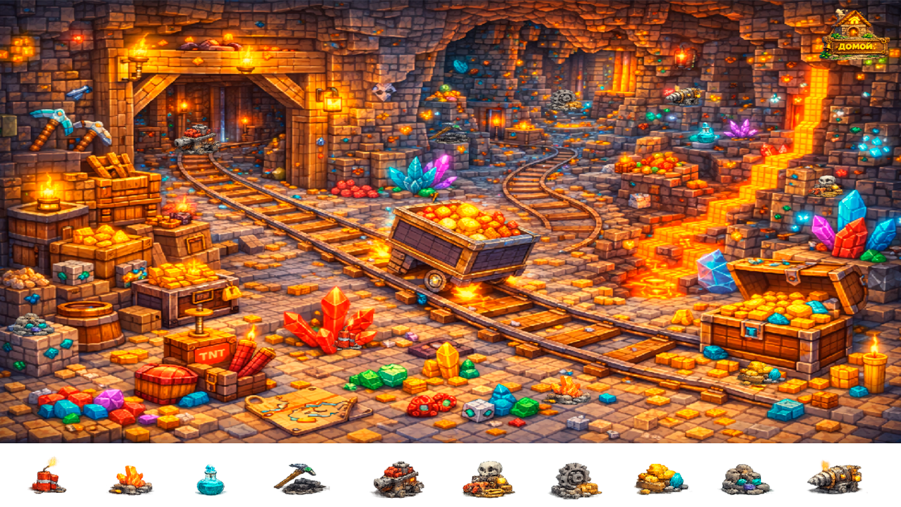 Поиск предметов КуБическое приключение