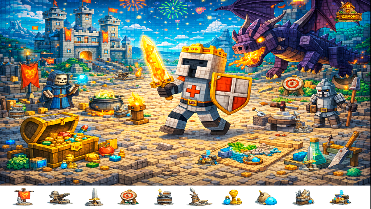 Поиск предметов КуБическое приключение