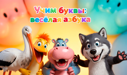 Учим буквы: весёлая азбука