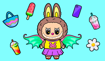 Лабубу Игрушка: Одевалки и Раскраска