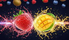 Слияние фруктов: Одна линия