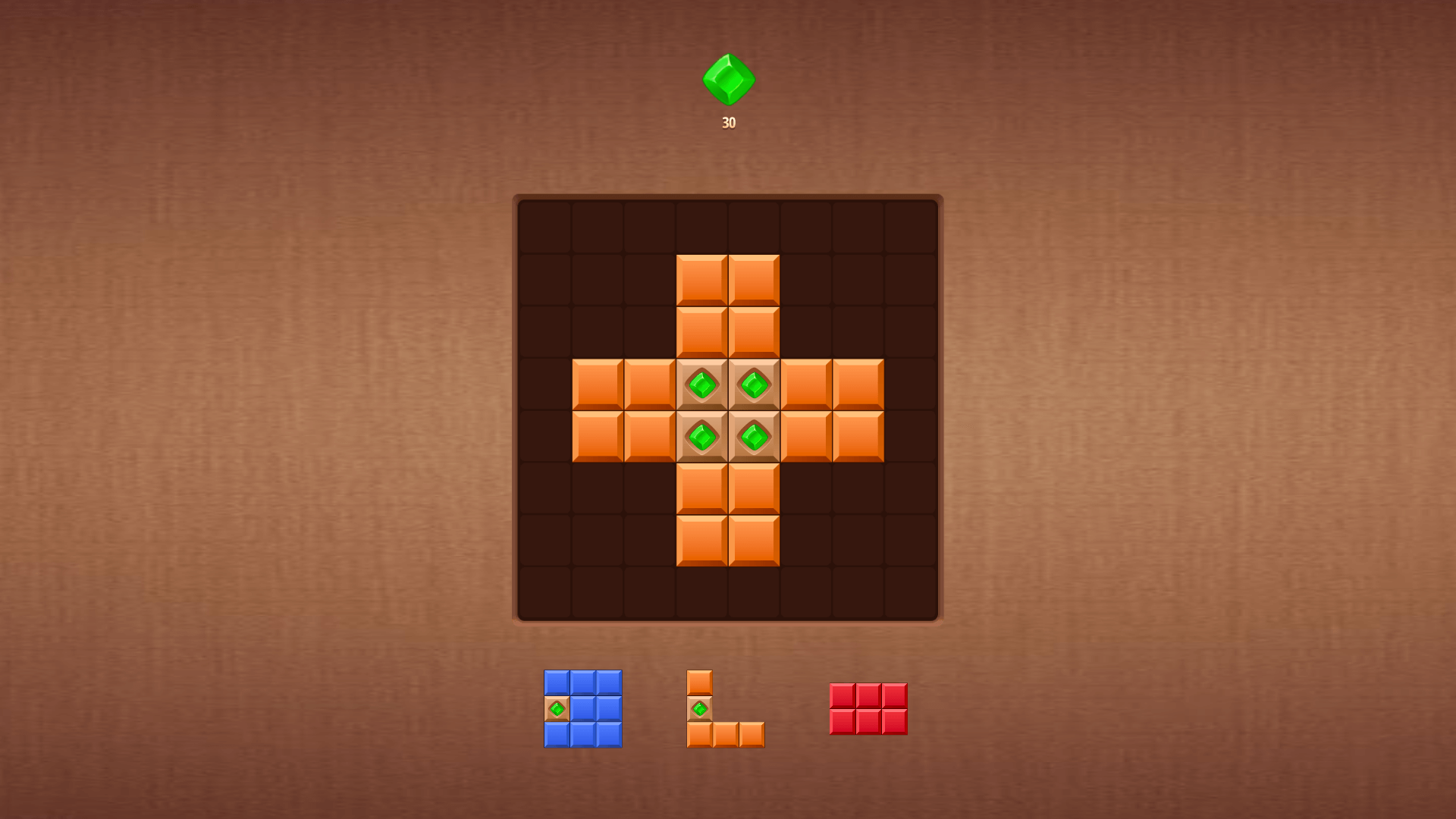 Блок Пазл 1010: Линии Самоцветов