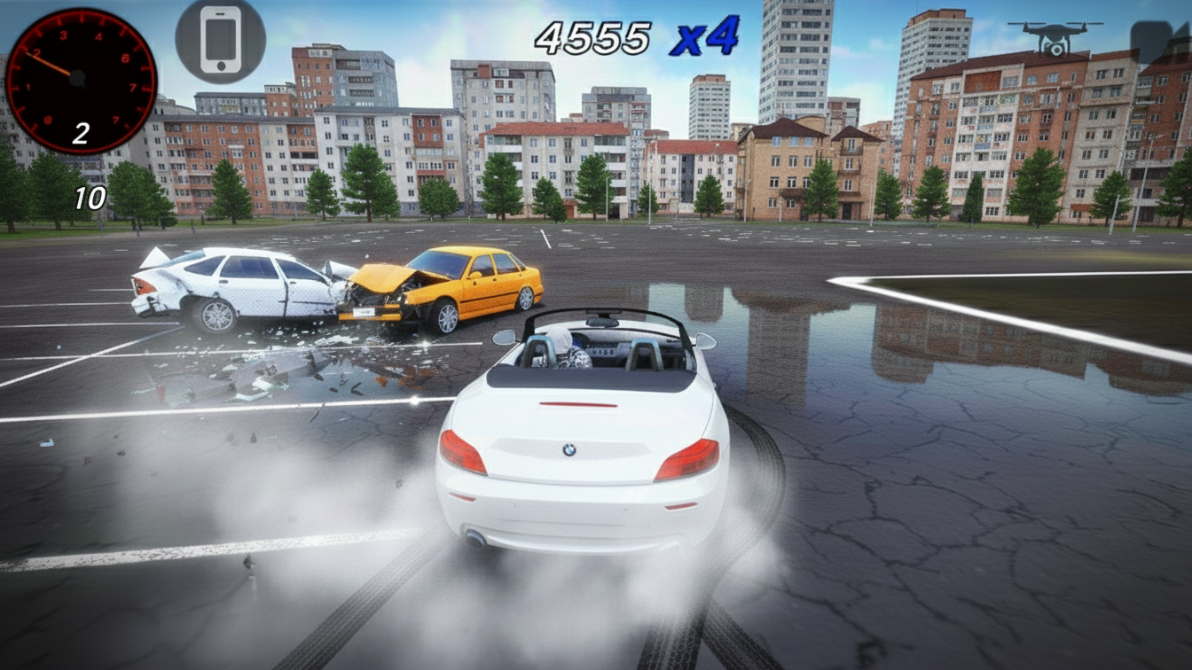 Русский Дрифт Гонщик Суета в Городе!