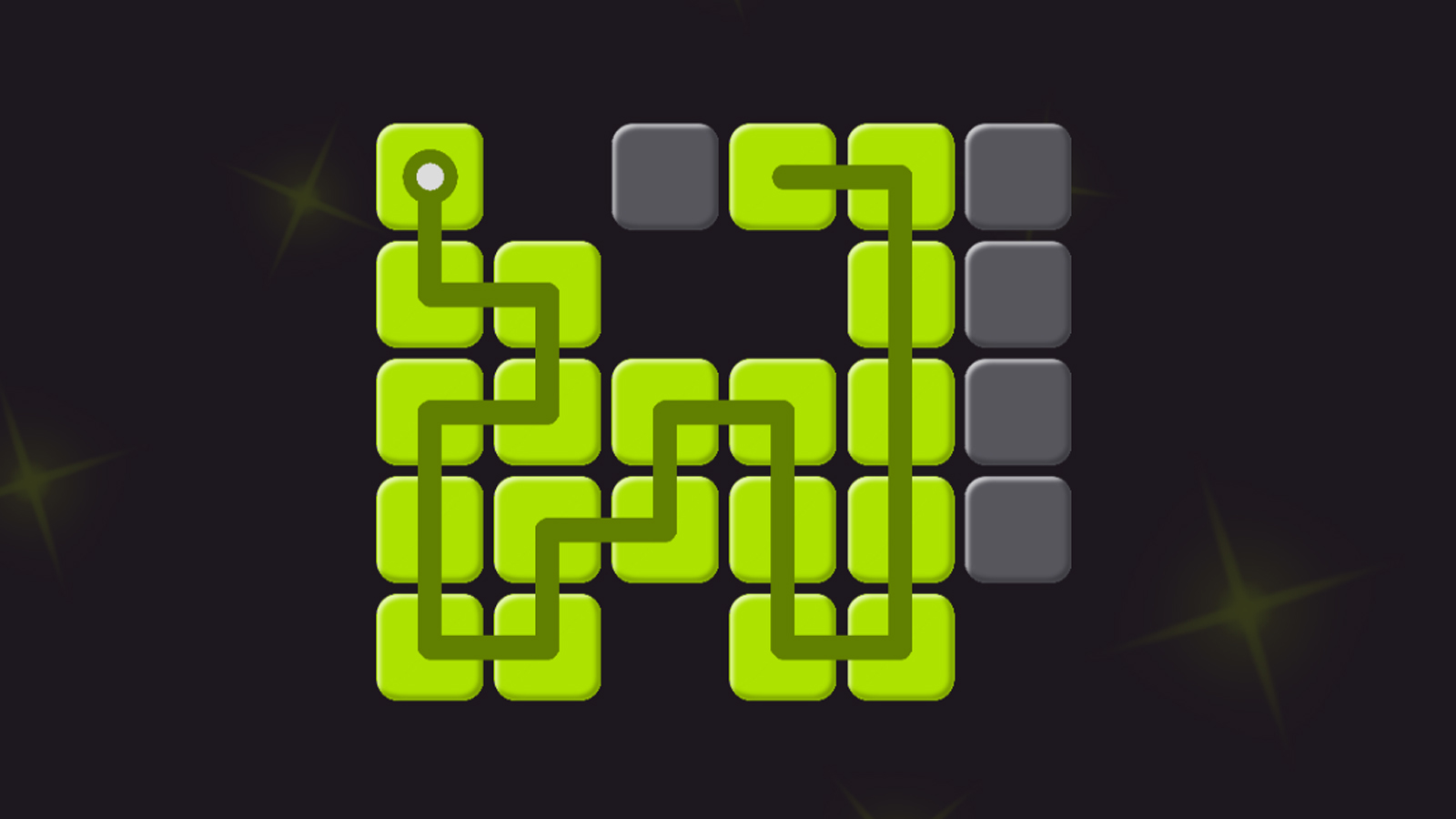 Заполни блоки одной линией