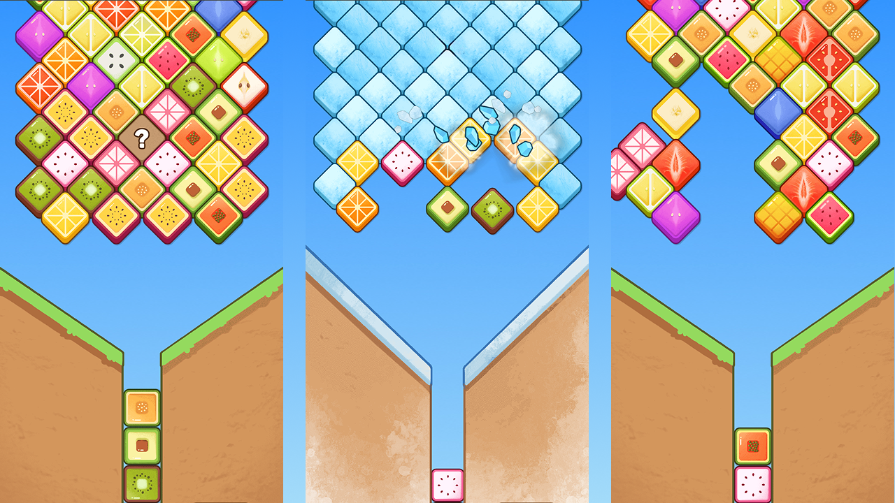 Фруктовые блоки: Занимательное удаление