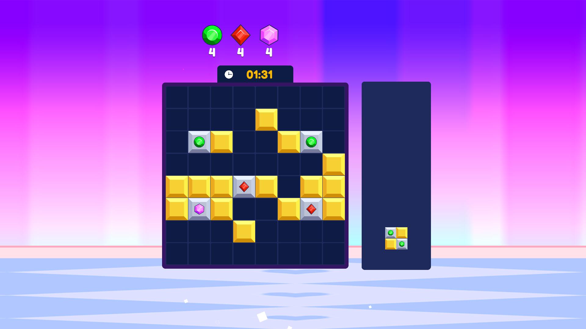 Блоки - головоломка "цветная мания"