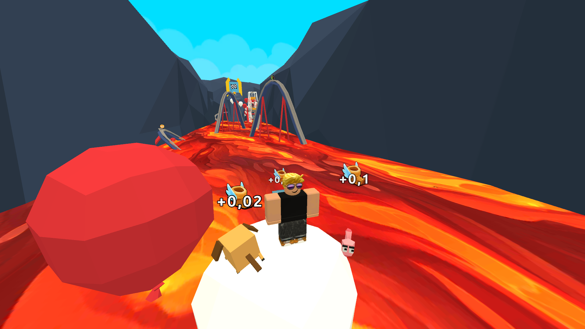 Обби: Побег от лавы