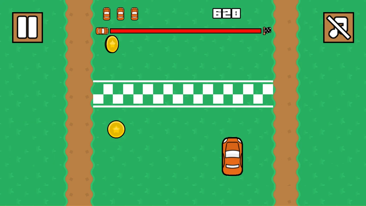 Мультяшный автослалом