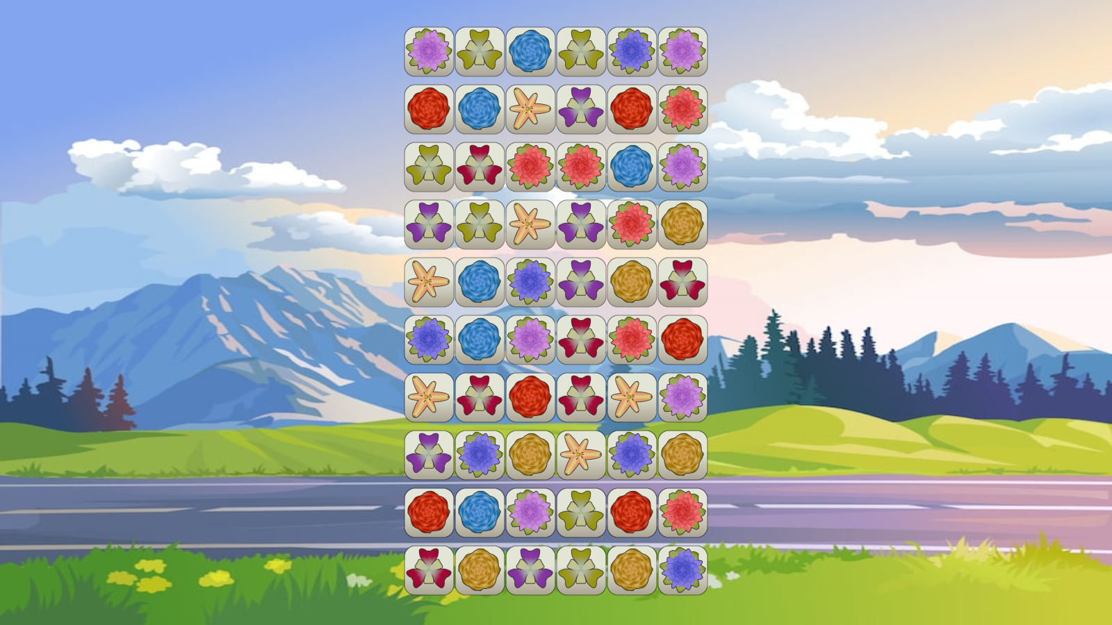 Маджонг Летние Цветы