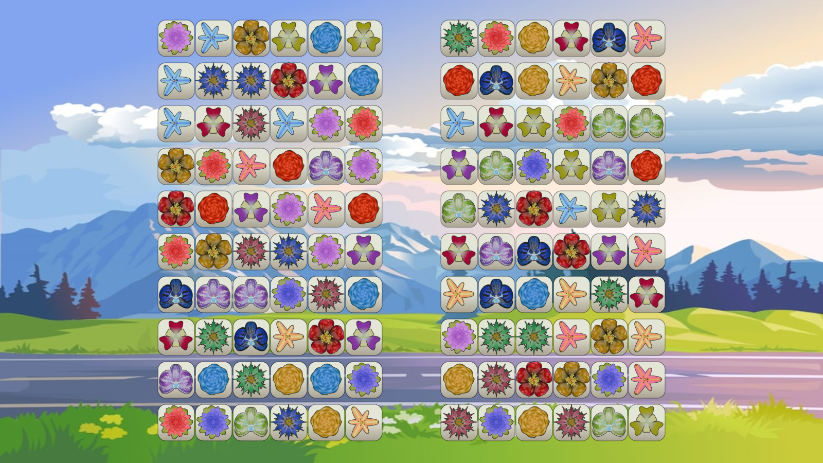 Маджонг Летние Цветы