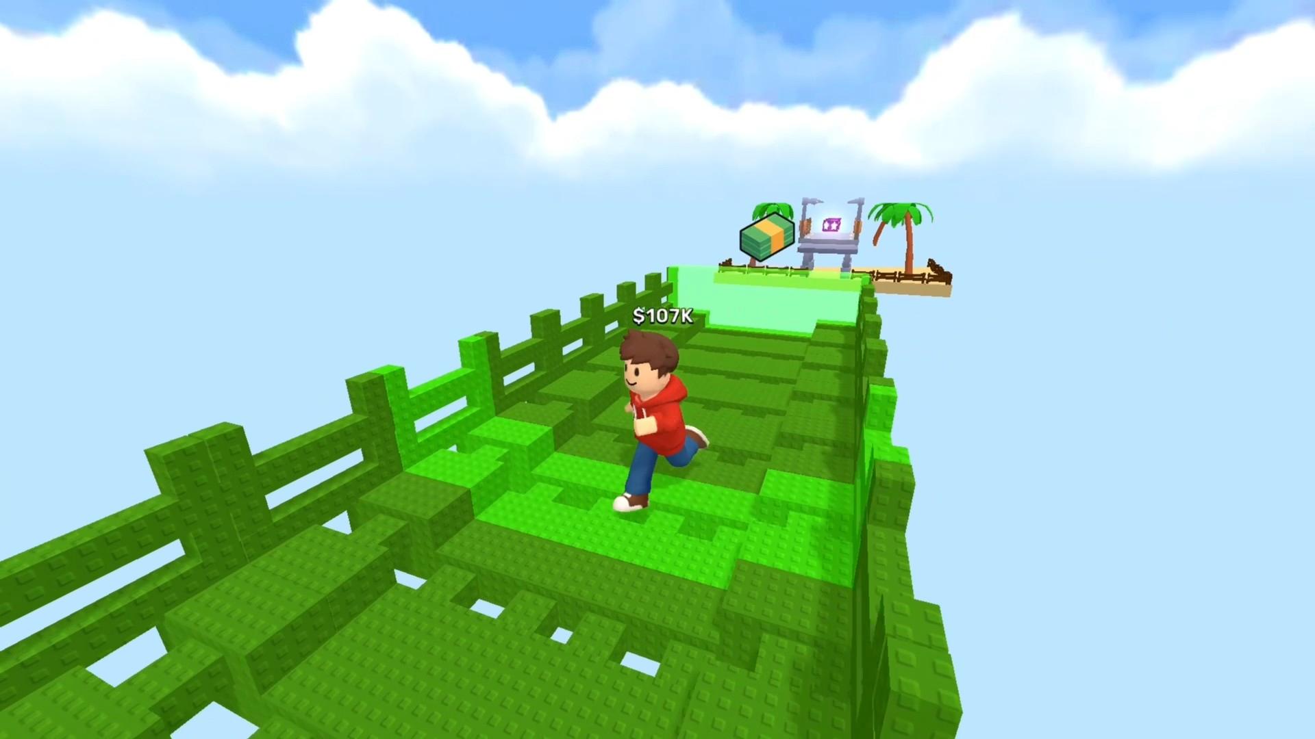 Обби: +1 Строить мост