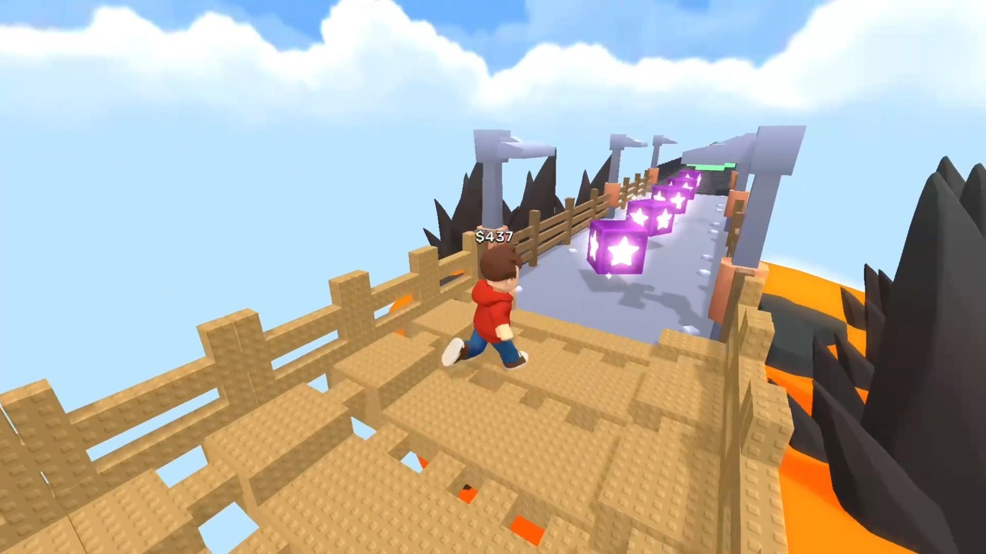 Обби: +1 Строить мост