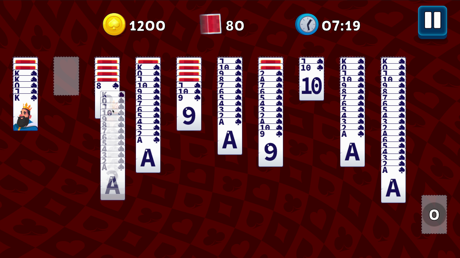 Классический Пасьянс: Паук