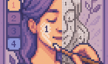 Раскраска: рисуй по номерам