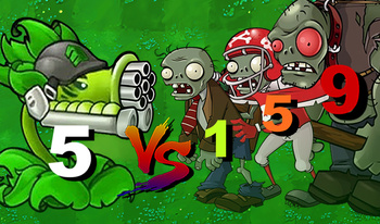 Destroy the zombies: PVZ!
