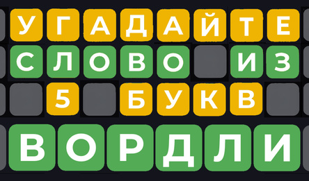 Угадайте слово из 5 букв - Вордли