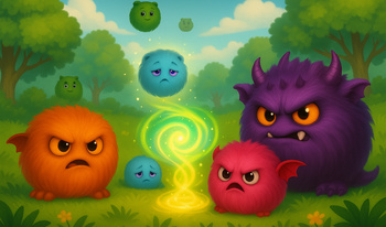 Соединяй монстриков: Пушистый переполох