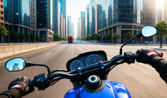 Sports Bikes Race Track