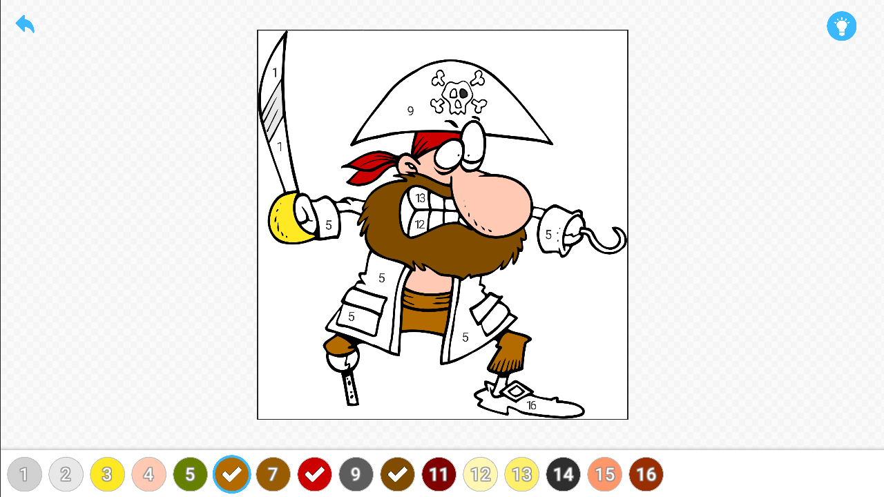 Раскраска по номерам. Рисунки антистресс.