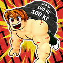 Обби: накачай мышцы! +1 в секунду