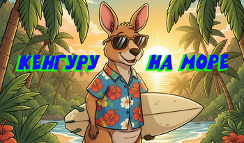 Кенгуру на море