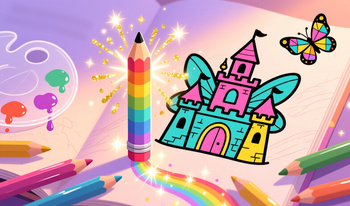 Рисуй карандашами - раскраска!