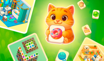 Маджонг Три в ряд Построй дом