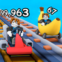 Обби: Поднимайся и скатывайся на тележках