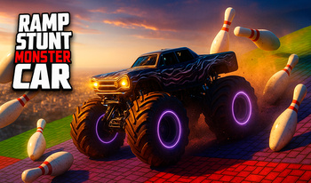 Ramp Stunt Monster Car