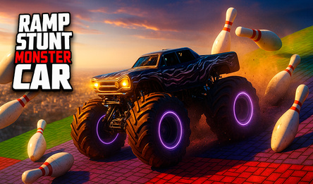 Ramp Stunt Monster Car