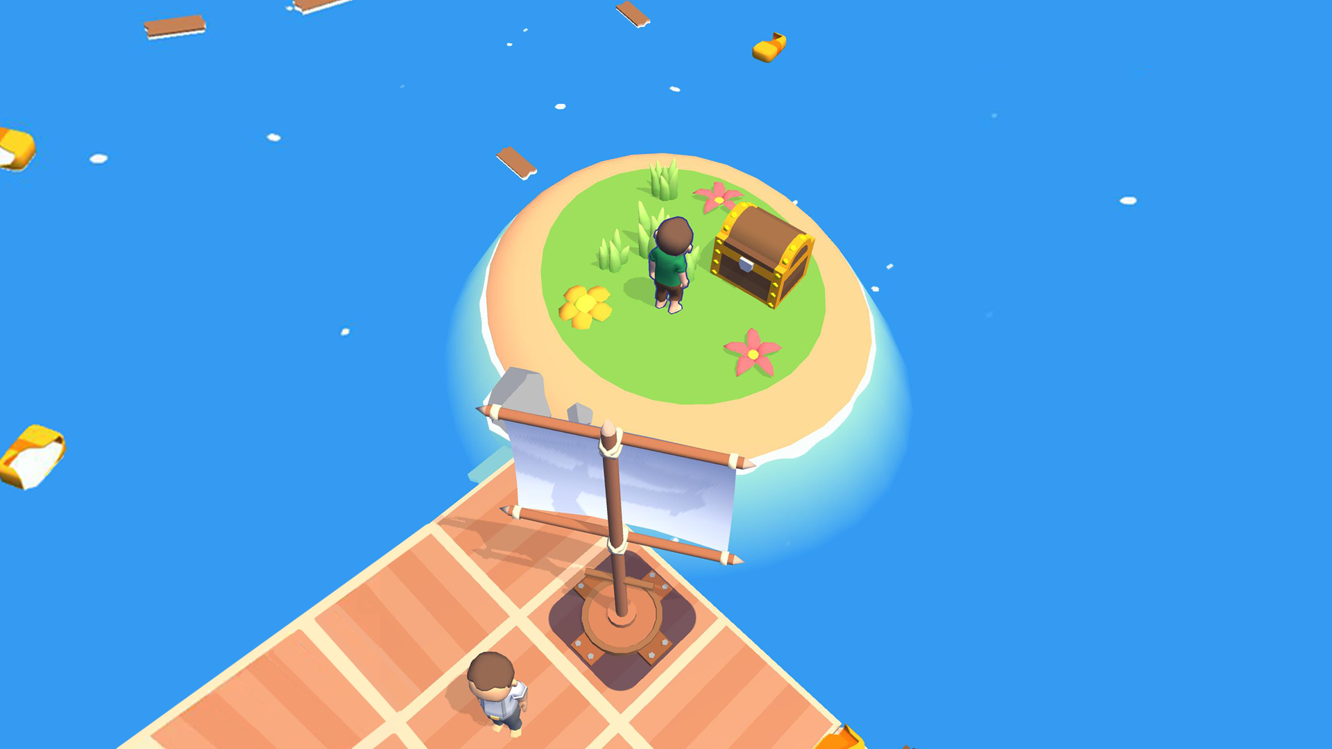 Строим Плот: Выживание в Море