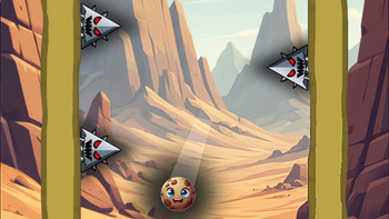 Спаси шарик от шипов!