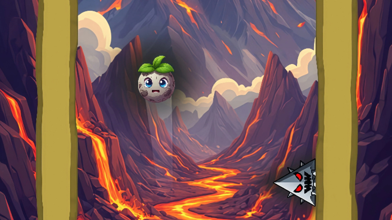 Спаси шарик от шипов!