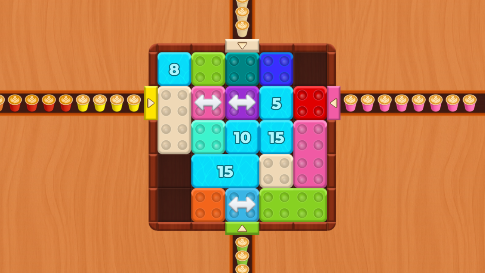 Кофейные Цветные Блоки