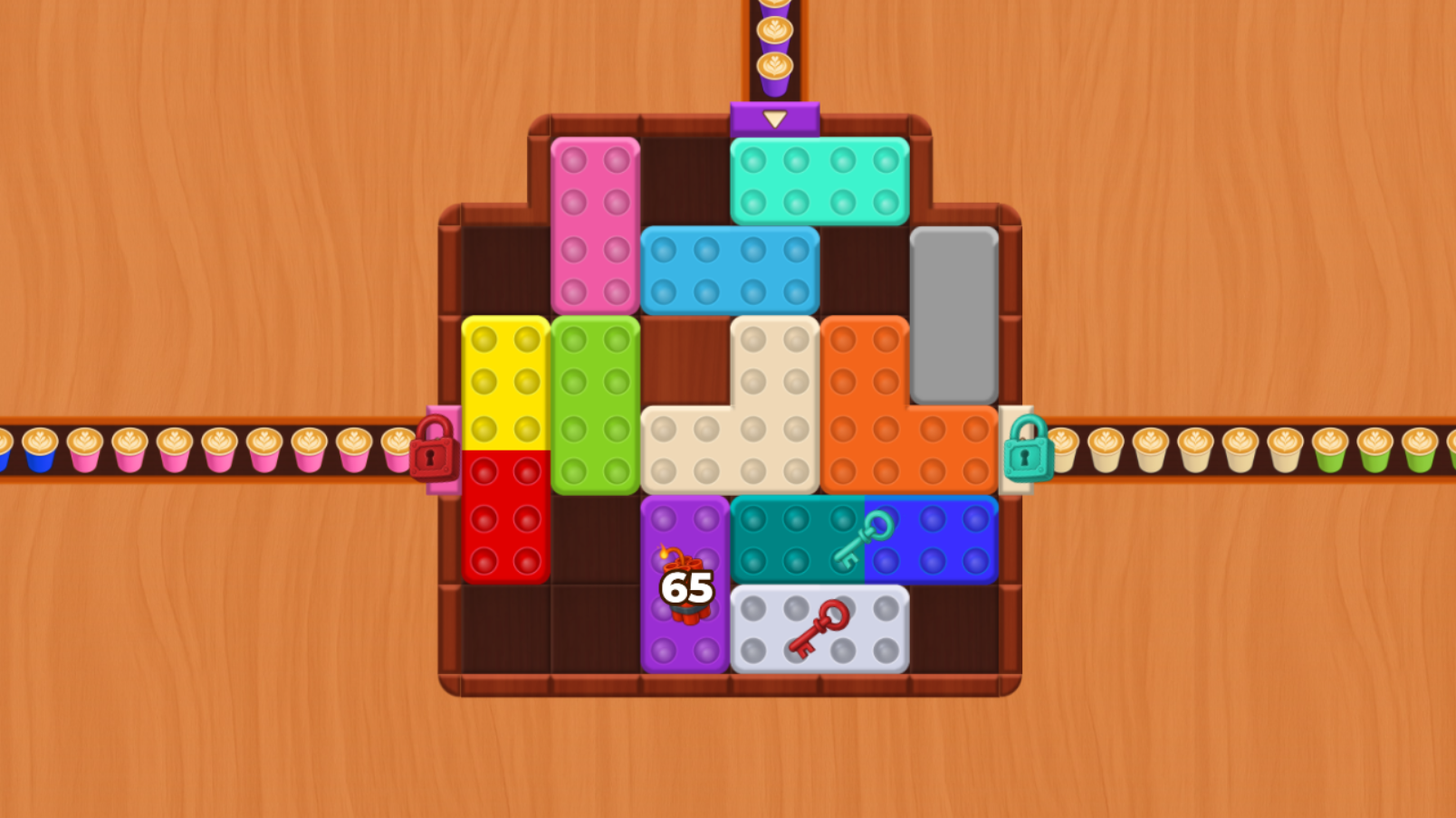 Кофейные Цветные Блоки