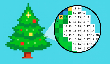 Coloring by Numbers. Pixel House