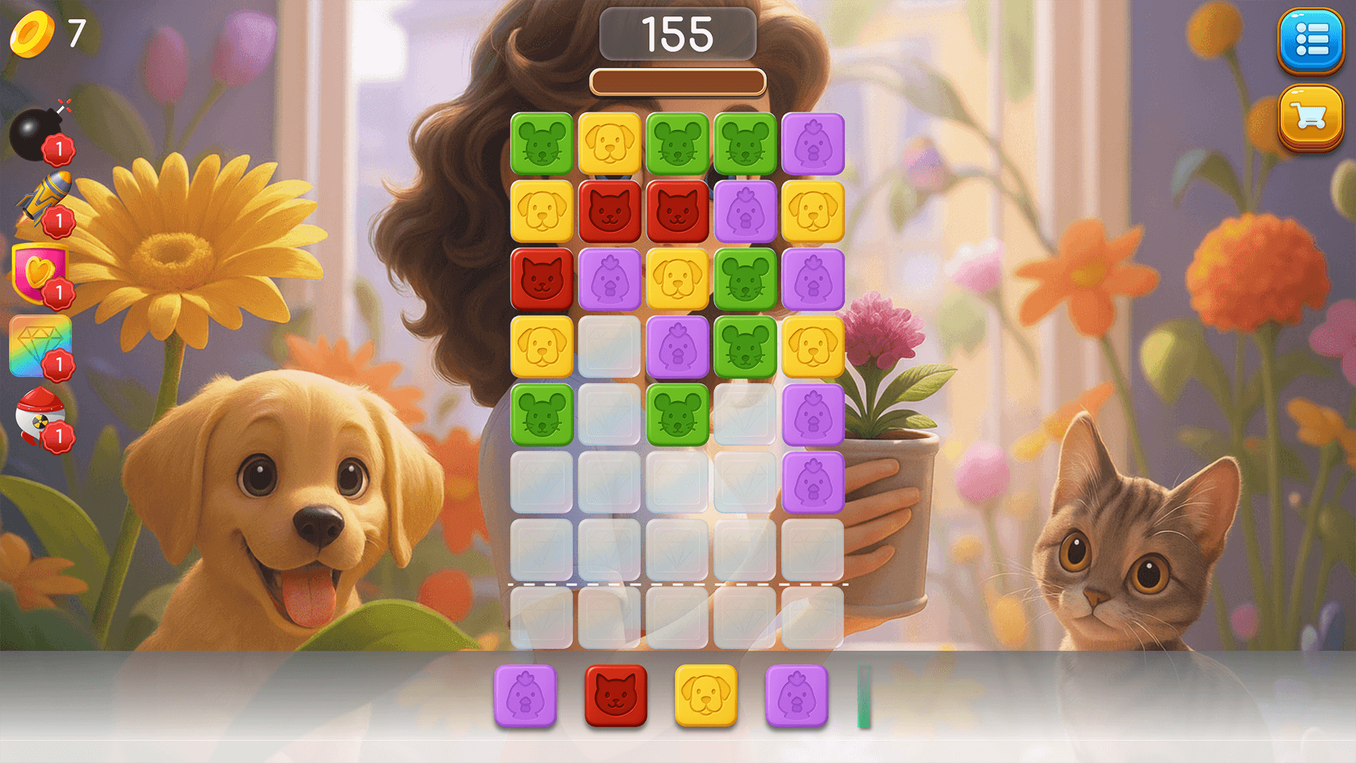 Animal Block Pop Puzzle