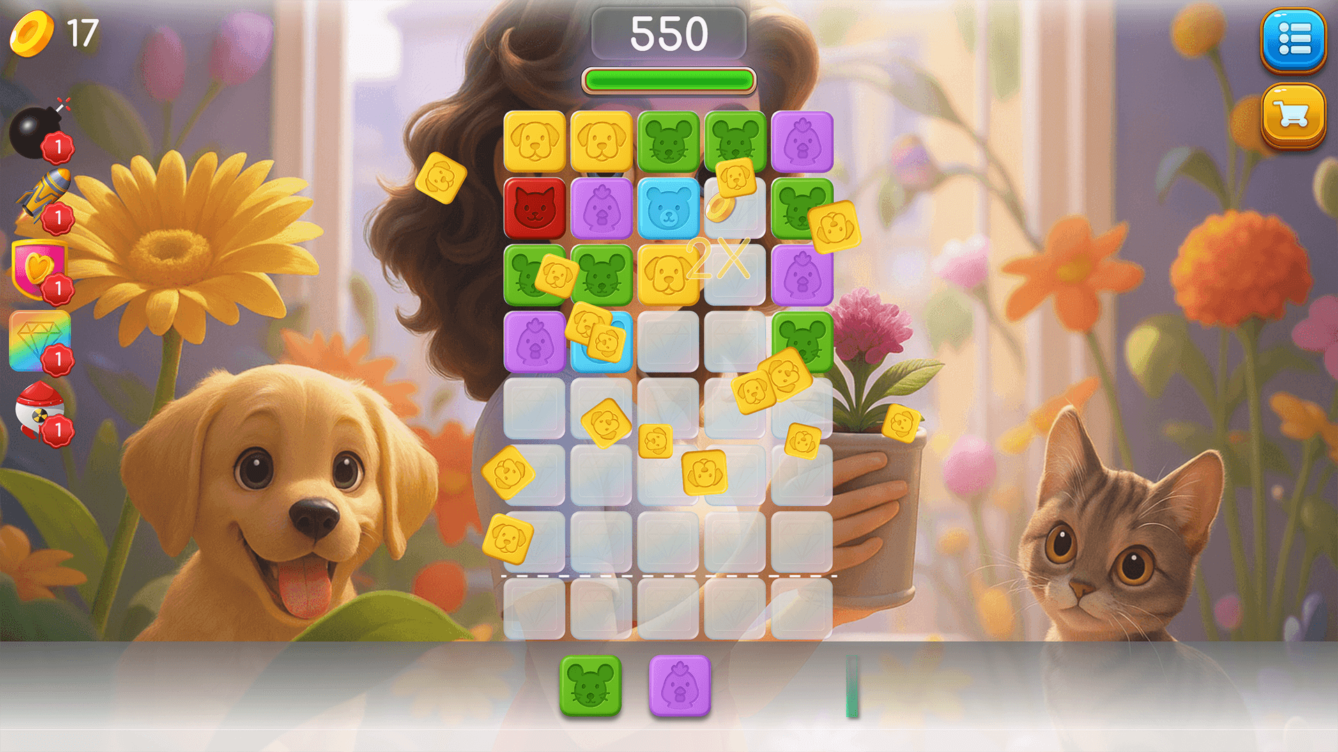 Animal Block Pop Puzzle