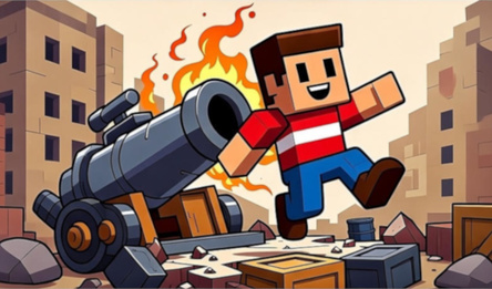 Shoot a Nubuck from a cannon