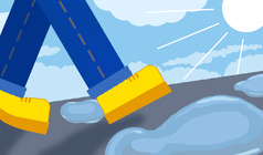 Шагай через лужи